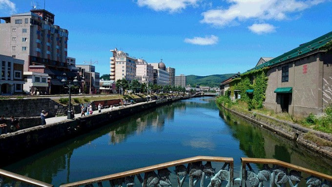 小樽運河でクルーズ