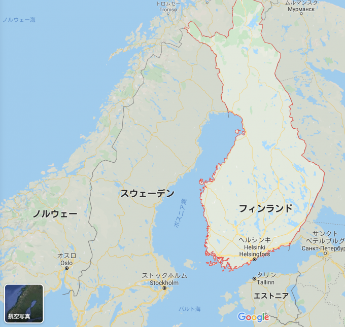 フィンランド　場所